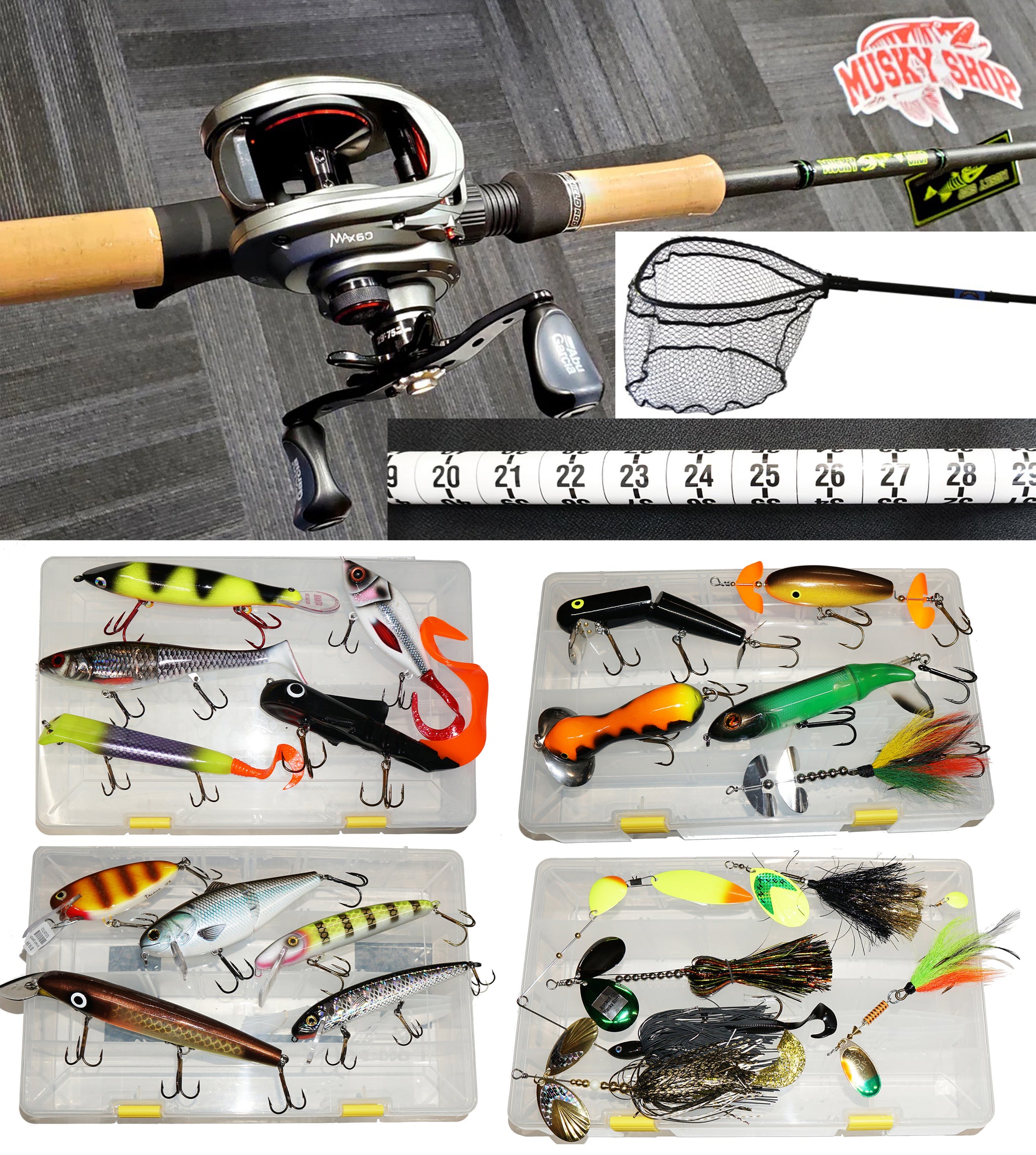 best reel for musky fishing Pro Pack Musky Fishing Set-Up – Musky Shop