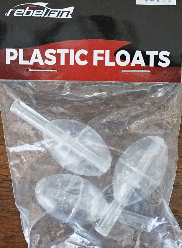 Clear Rattle Floats Rebelfin Plastic Clear Floats – Musky Shop
