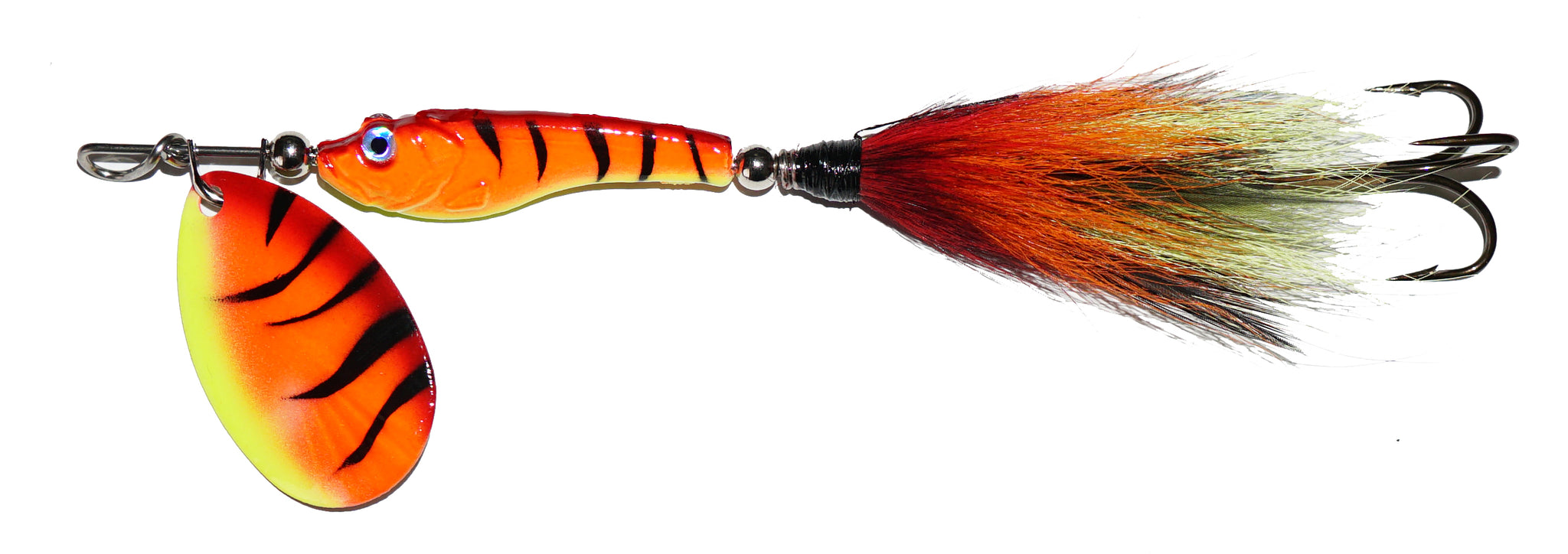 RJ Lures Esox Mini Tiger Tail Bucktail