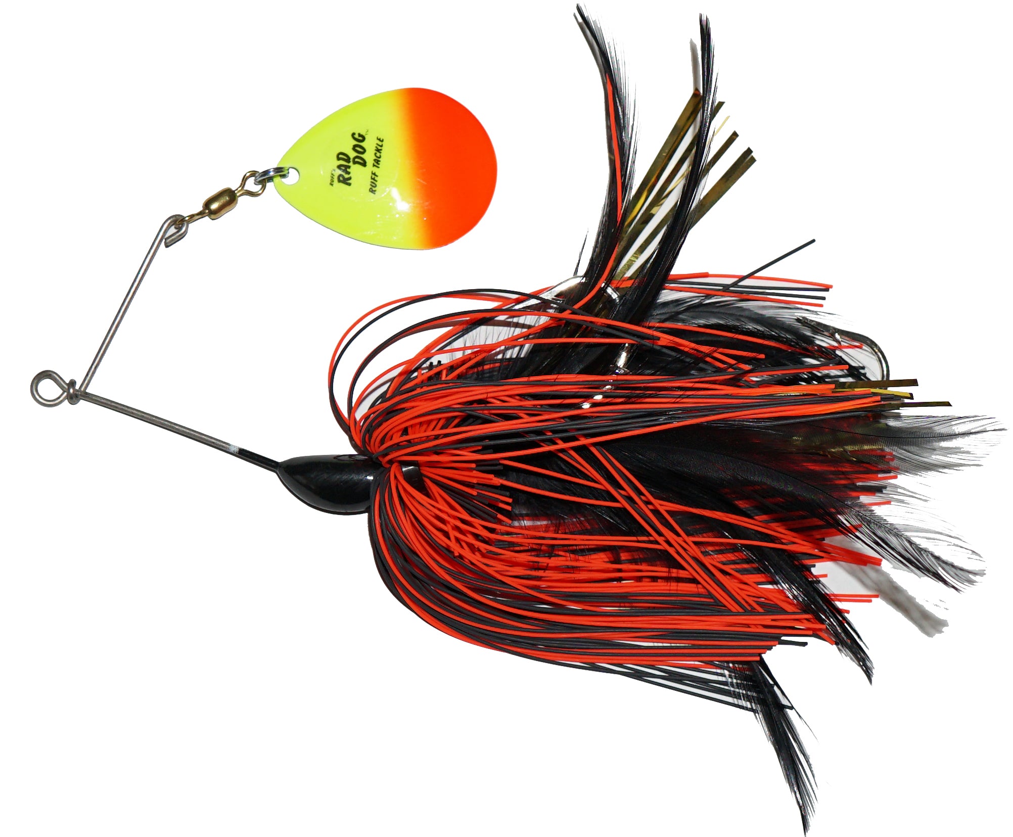 black dog fishing lures Ruff Tackle Original Rad Dog Spinnerbait Tandem bluegill/chartreuse