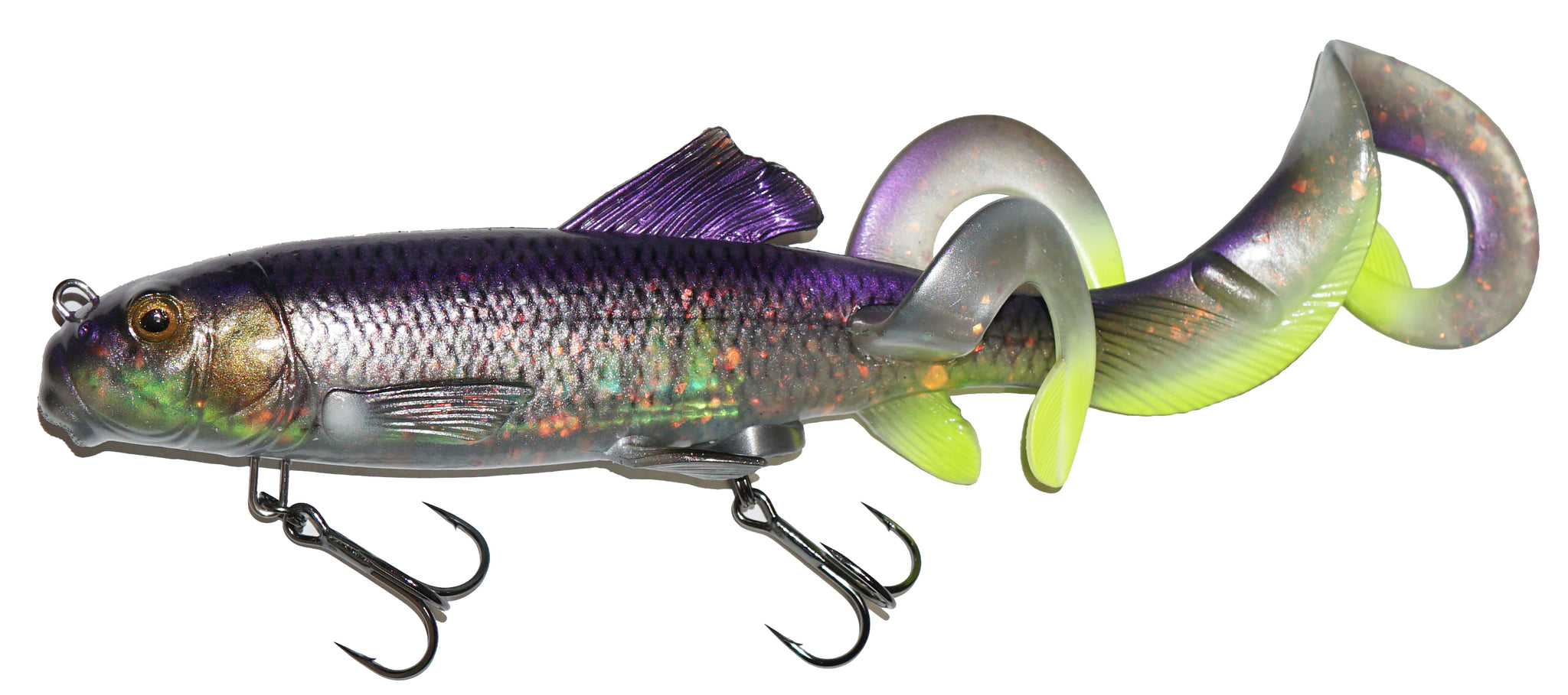 3D Sucker X-Tail Walleye Flash / 11 in 3D Sucker X-Tail Walleye Flash / 11 in