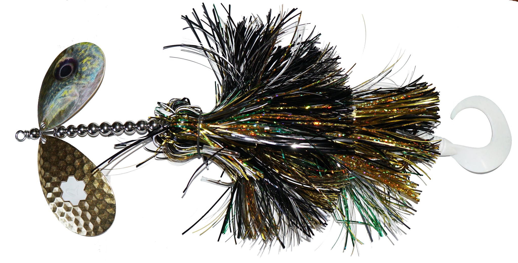 db fishing lures Savage Gear Savage Blade Double 9.5/8.5 Black Chartruese