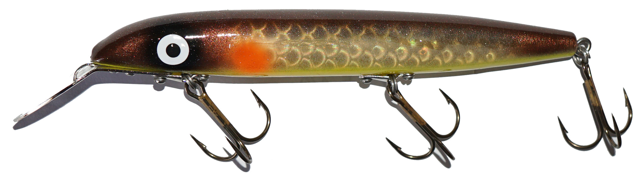Suick 600 Series Husky Cisco Kid Crankbait Medium / Brown Gold