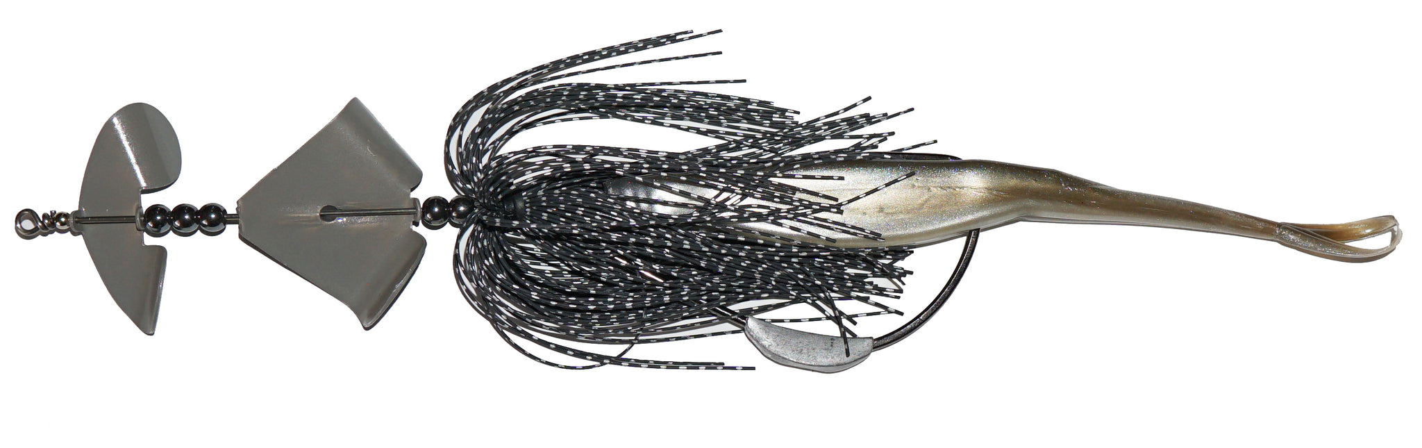 bass hits musky lure Violent Strike Musky Buzzer – Musky Shop