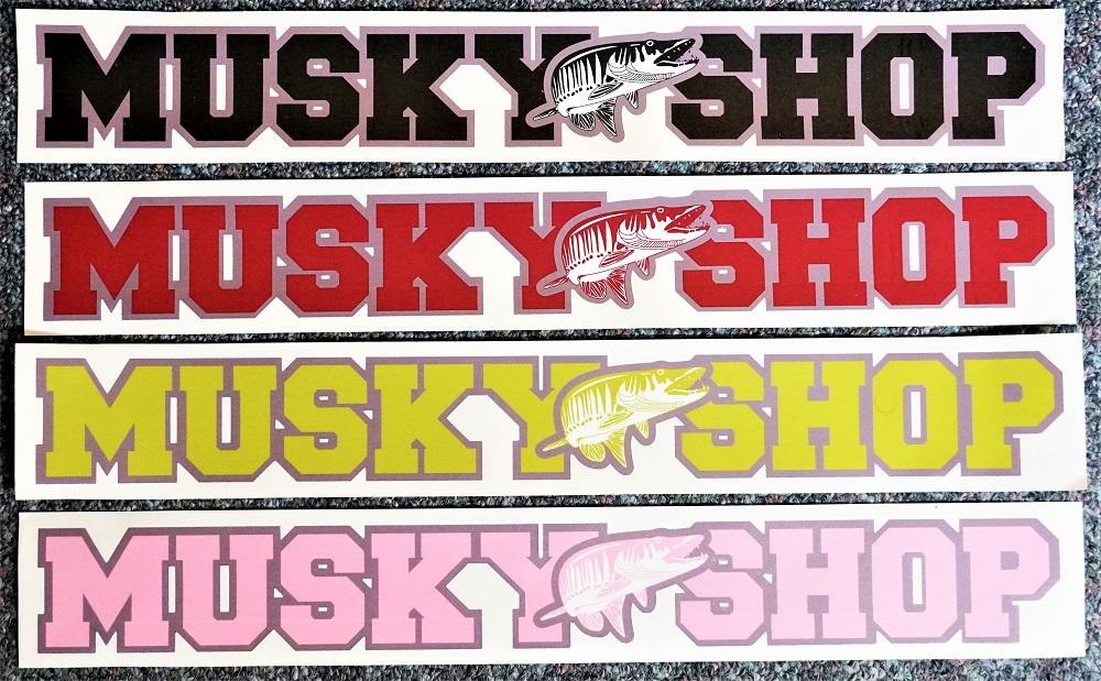 Musky Shop Window/Boat Decals