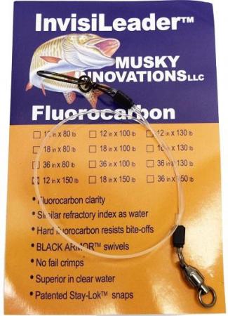 Musky Innovations Fluorocarbon Invisi-Leaders