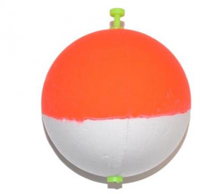 Musky Shop Styrofoam Snap On Bobbers (3) Orange