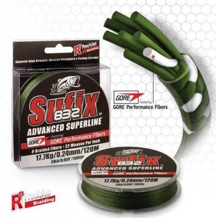 Sufix - 832 Advanced Superline 50lb / 150 Yards / Low Vis Green