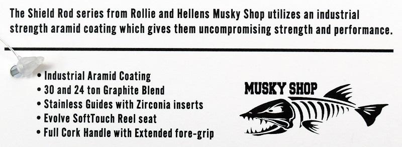 Musky Shop Shield Series 8' Spinning Rod