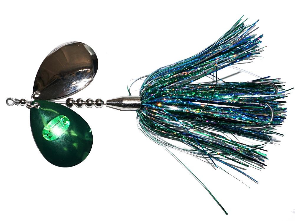 Esox Assault EA-8 (Double Blade) Bucktail emerald shiner