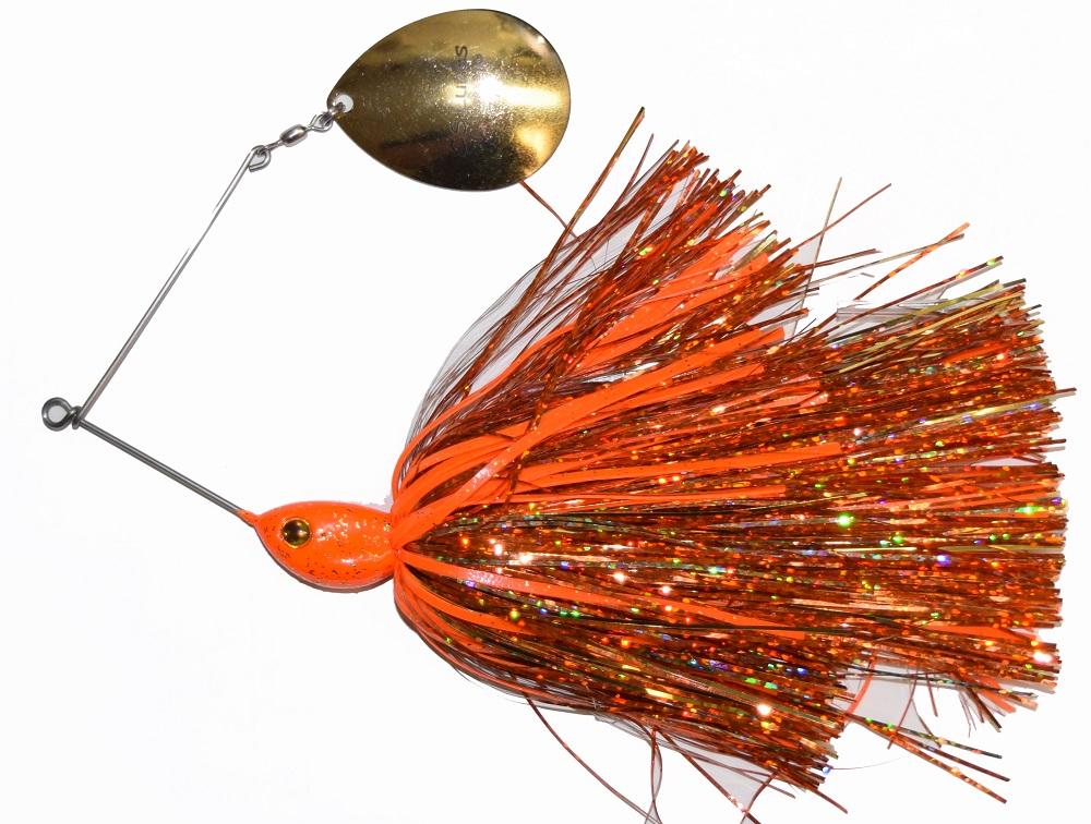 C.S. Lures Colorado Spinnerbait orange/gold