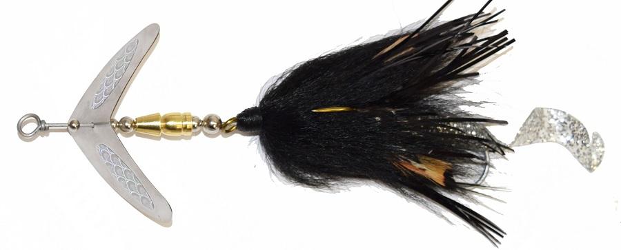 Cat's Tails Boomerang Bucktail Black