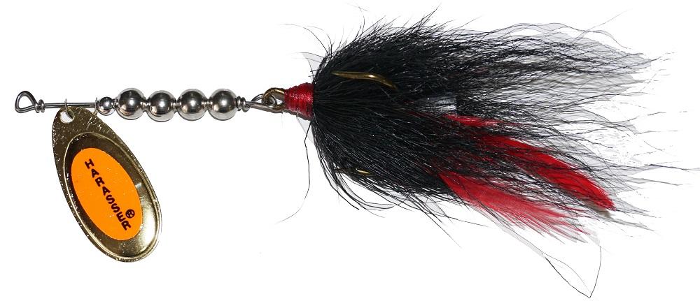 bass harasser lure Windels Pike Harasser Bucktail black/chart