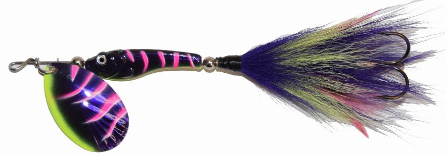 esox fishing lures Assault Killer Tails swimmer head and trailer hook Twin 10 Magnum blades High action skirt tail Heavy Esox Triple D 9"