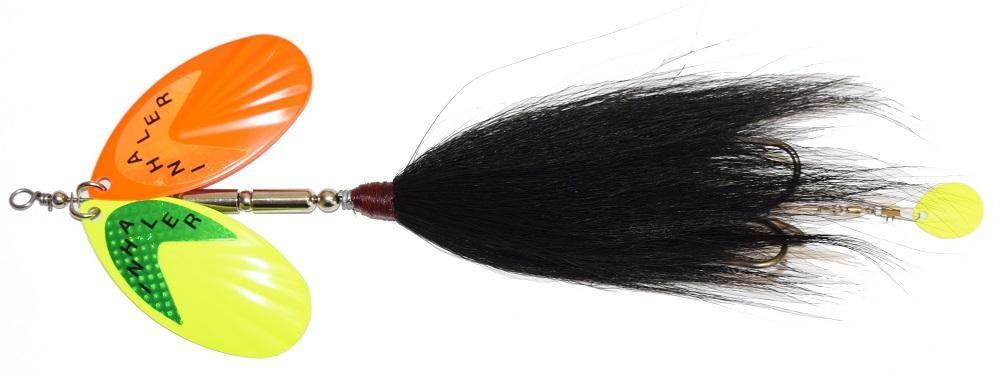 Inhaler Twin Blade Bucktail Black/Chartreuse