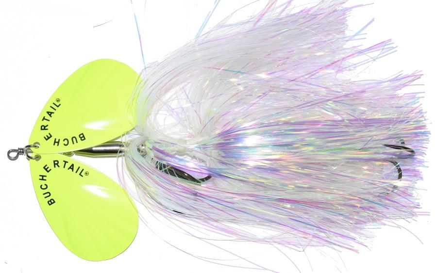 big foot fishing lure Joe Bucher Outdoors Magnum Tinsel Buchertail