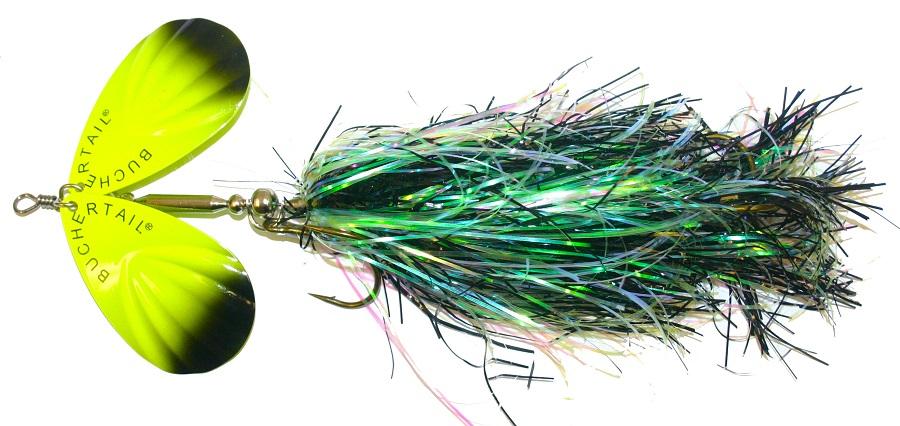 JOE BUCHER No.8 Twin Tinsel Buchertail Spinnerbait Lure