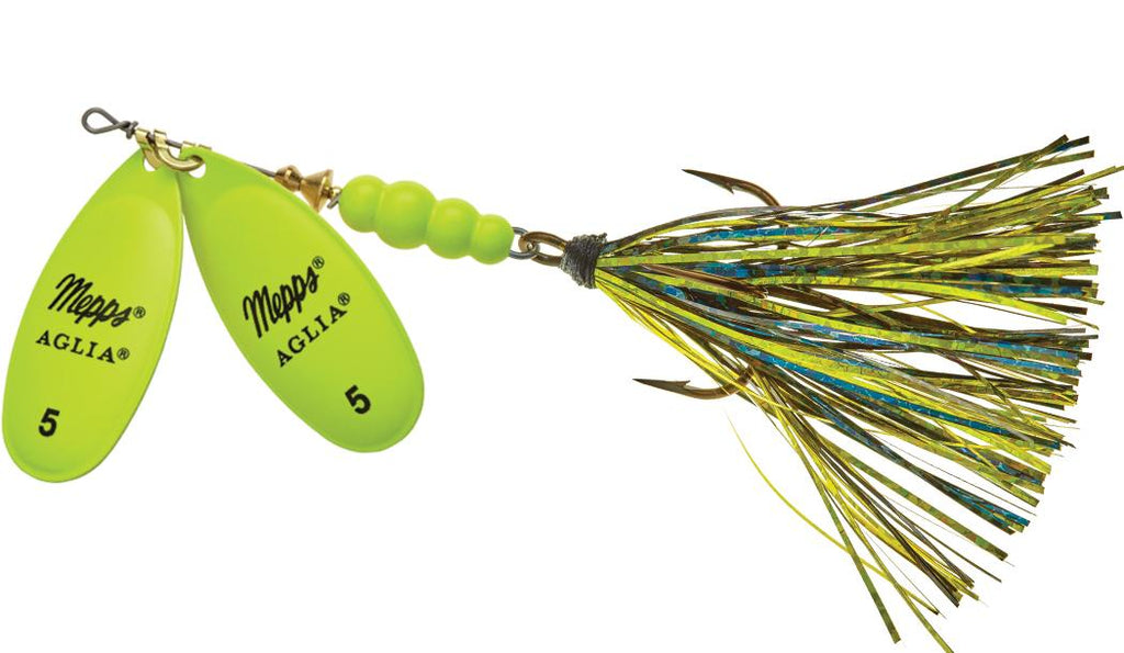 Mepps #5 Double Blade Aglia Flashabou Bucktail – Musky Shop