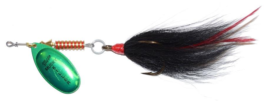 Mepps Musky Killer In-Line Spinner - 3/4 oz / Hot Firetiger / Black Orange Yellow