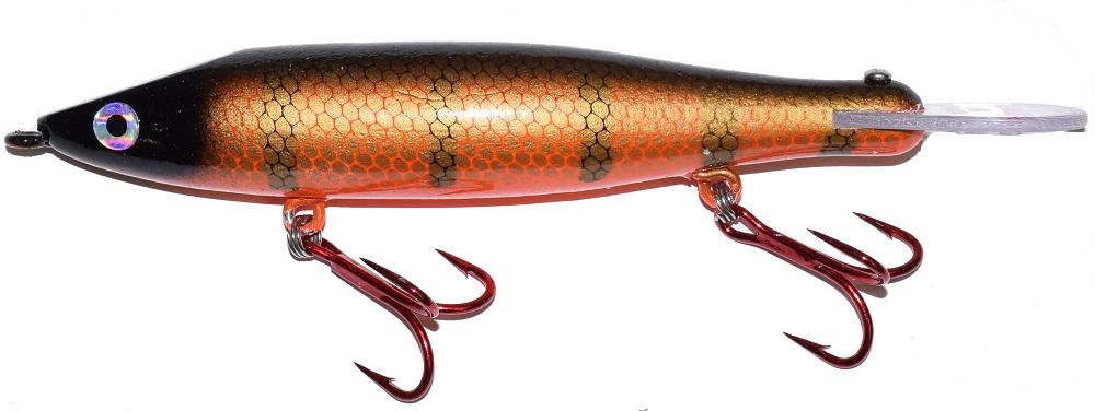 River Run Manta Jerkbait Orange Firetiger