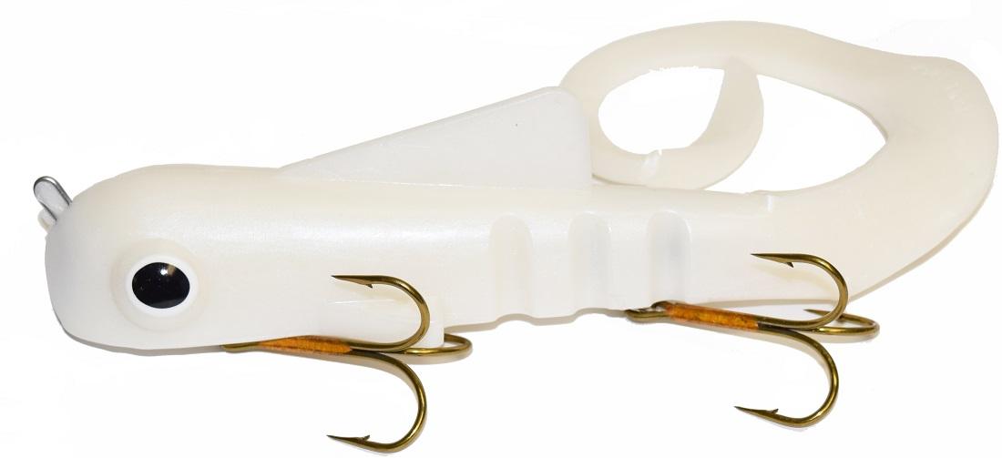 bulldog fishing lure Musky Innovations Fishing Magnum Bull Dawg Pearl White