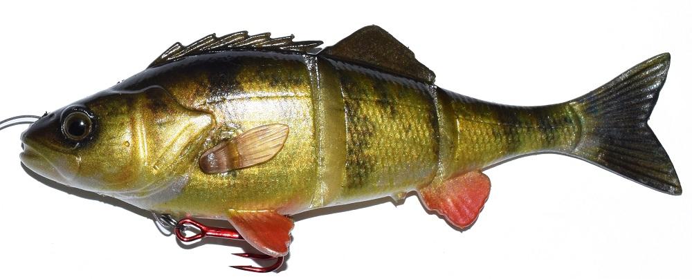 Savage Gear 4D Yellow Perch - Firetiger - 9in Savage Gear 4D Yellow Perch - Firetiger - 9in