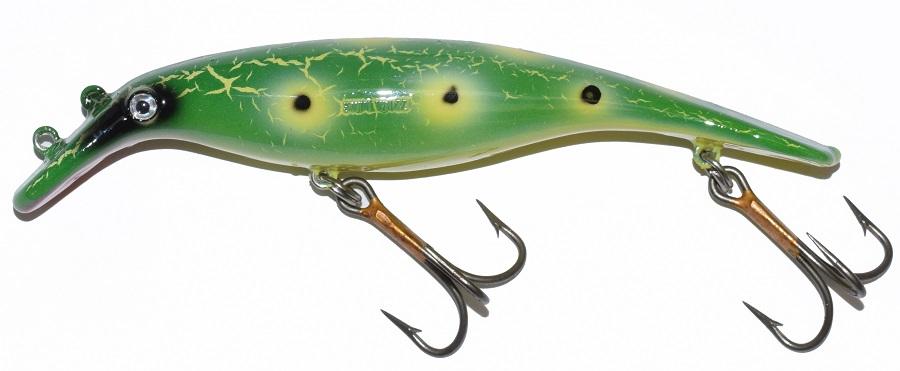 big w fishing lures Big Bear Products Swim Whizz 6" Floating Crankbait crackle frog