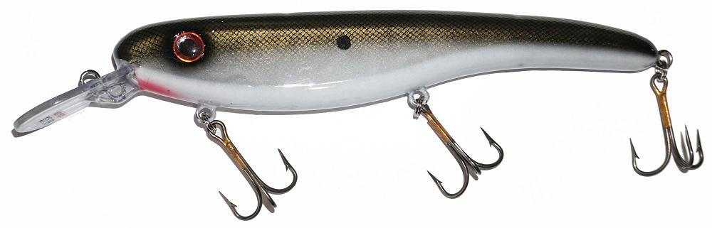 easyngenius fishing lure Jiggy Fool's Gold Minnow catching colors and is also phenomenal when rigged on a drop shot or Carolina rig Llungen Lures .50 Cal Crankbait