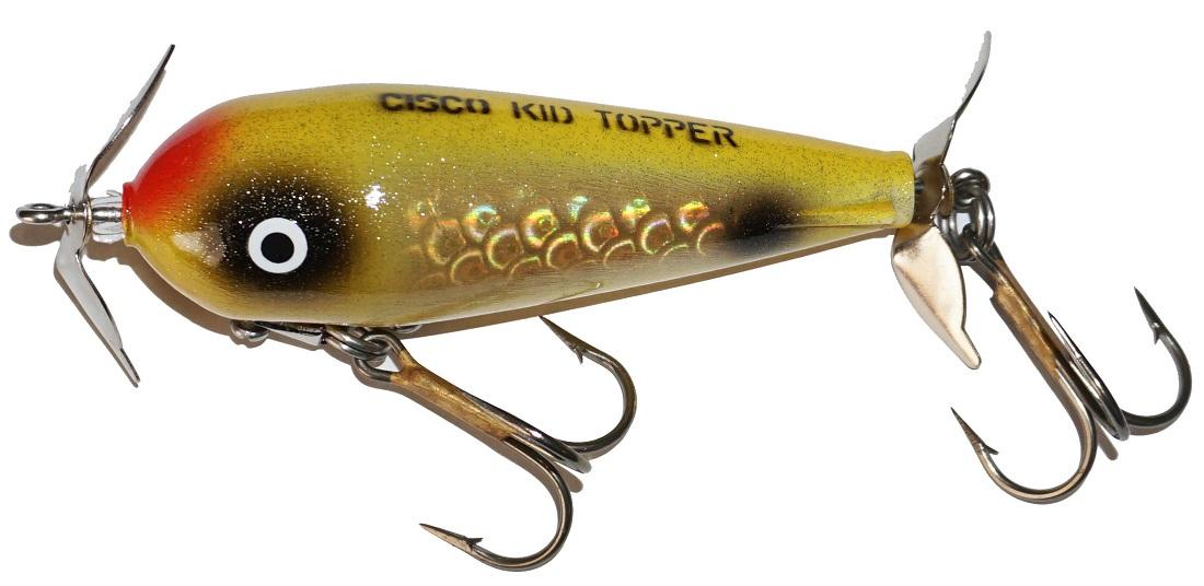 Vintage Fishing Lure Large Cisco Kid Golden Brown 9” Muskie Pike Cabin  Decor 