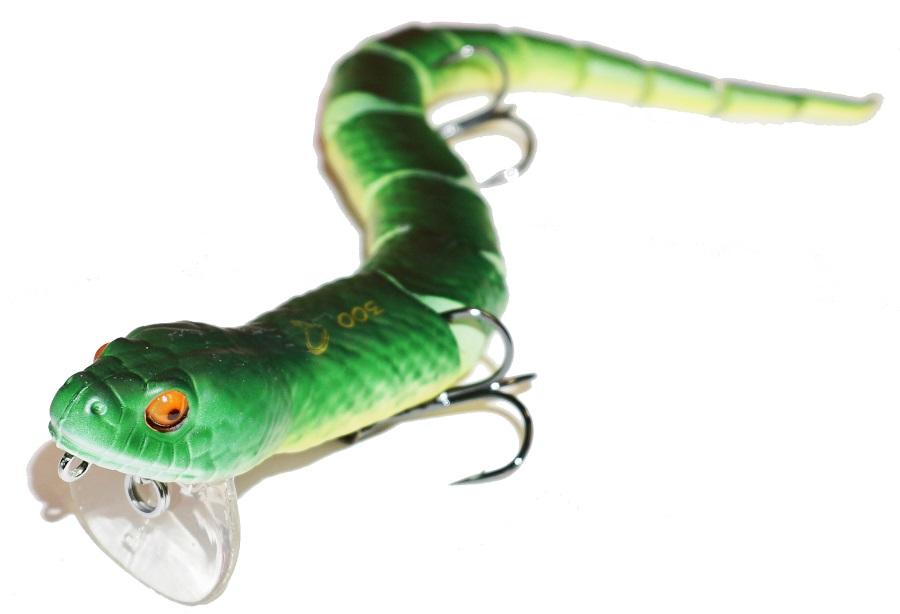 Savage Baits 3D Wake Snake Plug in Rattle Snake, Size 2 Oz from The Fishin' Hole