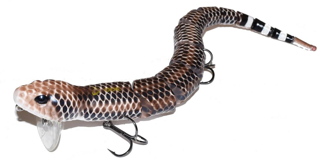 Savage Baits 3D Wake Snake Plug in Rattle Snake, Size 2 Oz from The Fishin' Hole