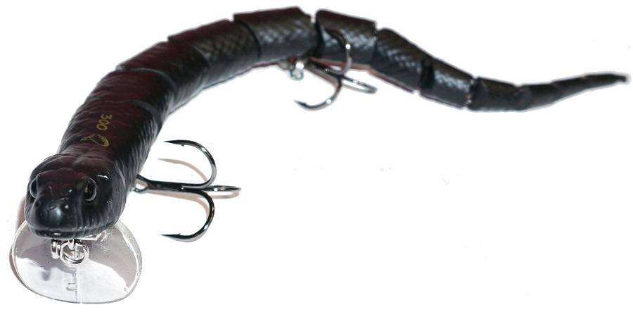 Savage Gear 3D Wake Snake : Black Snake; 8 in.