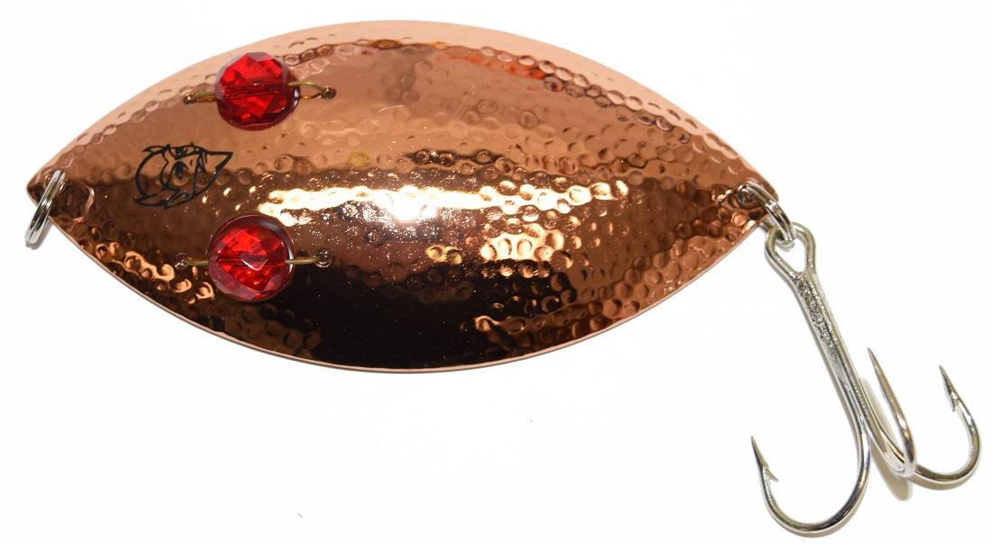 Eppinger Red Eye Wiggler 4.75" Spoon Nickel Eppinger Red Eye Wiggler 4.75" Spoon Nickel