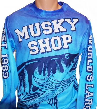 Musky Shop Long Sleeve Crew Neck Jersey Blue