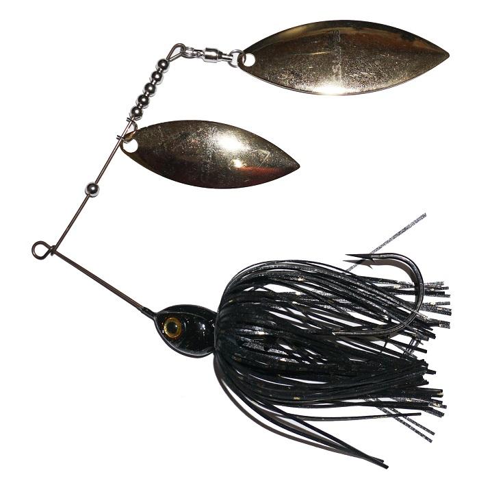 C.S. Lures 1/2 oz Spinnerbait Carolina Craw / Double Willow