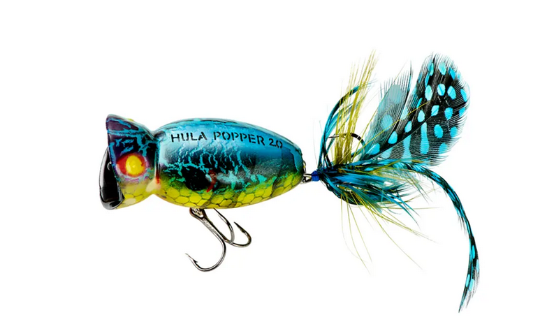 Arbogast Hula Popper 2.0 Blue Kill