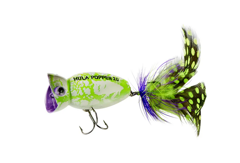arbogast lure company hula popper fishing lure Arbogast Hula Popper 2.0 White Zombie