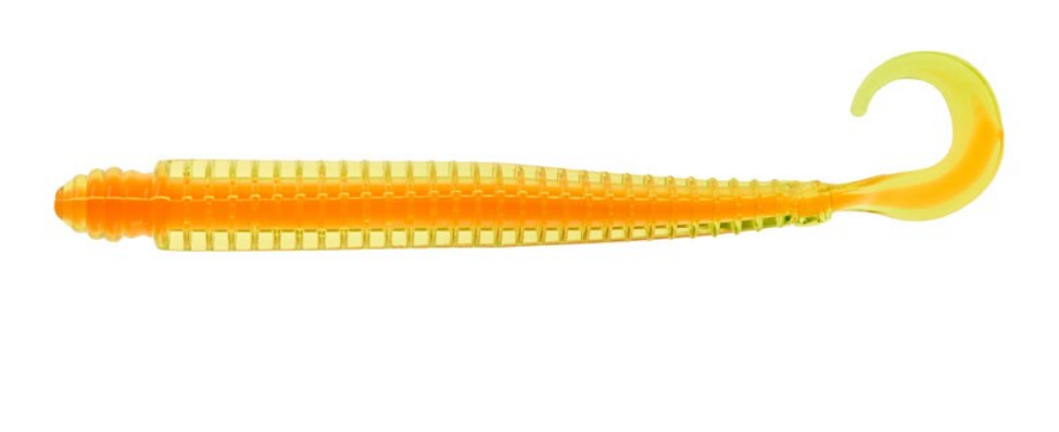 Mister Twister 4" Ringworm - Chartreuse/Orange Mister Twister 4" Ringworm - Chartreuse/Orange