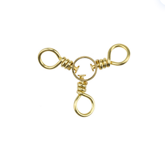 Eagle Claw Brass 3-Way Swivel 2