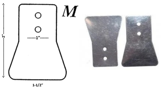 Metal Lips/Tails/Blades /Props/Parts
