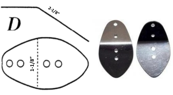 Metal Lips/Tails/Blades /Props/Parts
