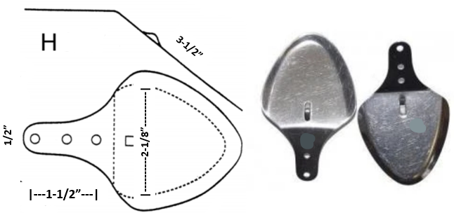 Metal Lips/Tails/Blades /Props/Parts
