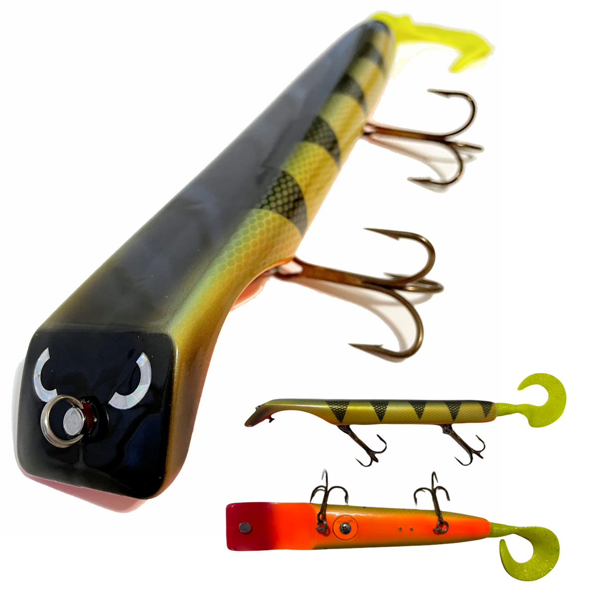 black and yellow fishing lures Livingston Lures Titan Dive and Rise Bait – Musky Shop
