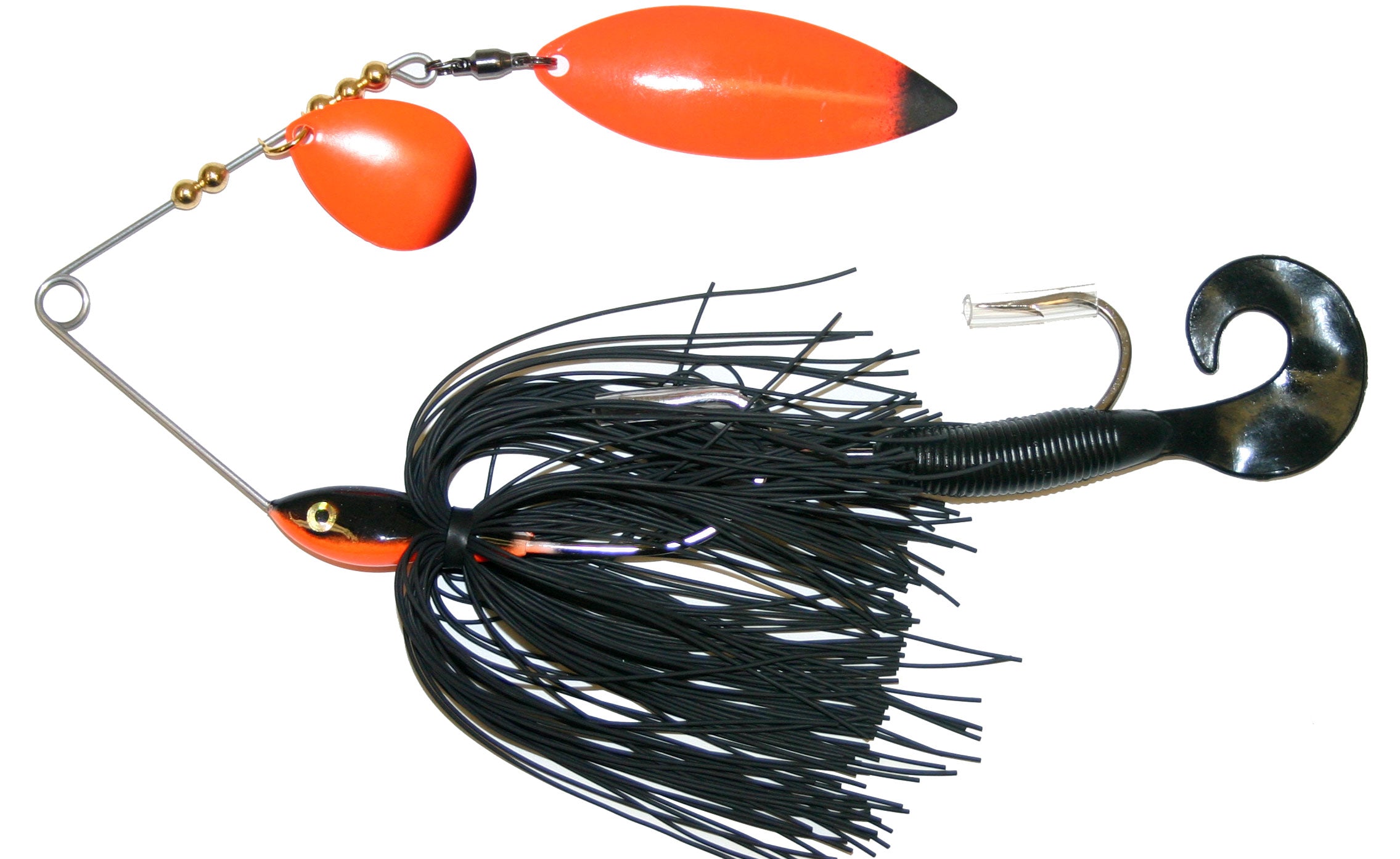 Acebaits Ace Tandem Small Series Spinnerbaits Brown Orange