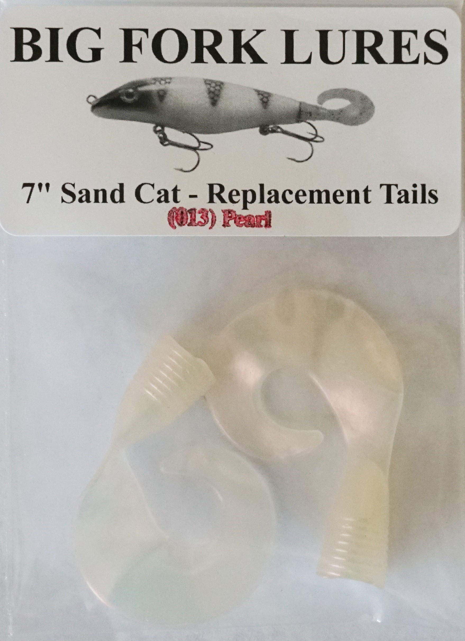 fish getter lure company fork tail Big Fork Lures Sand Cat LAT Replacement Tails