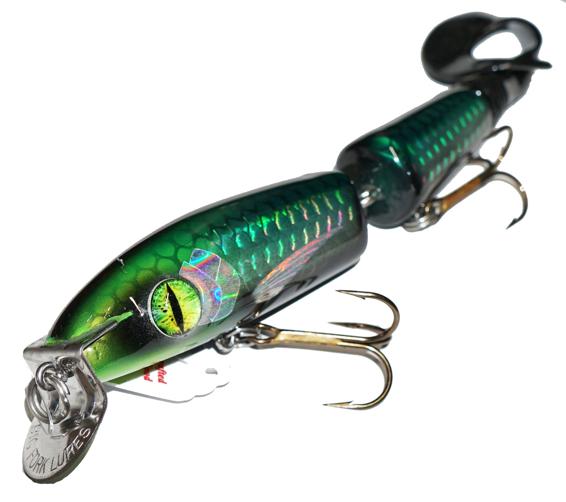 black market fishing lures Big Fork Reef Digger Shallow Black Mamba Holo Series LAT