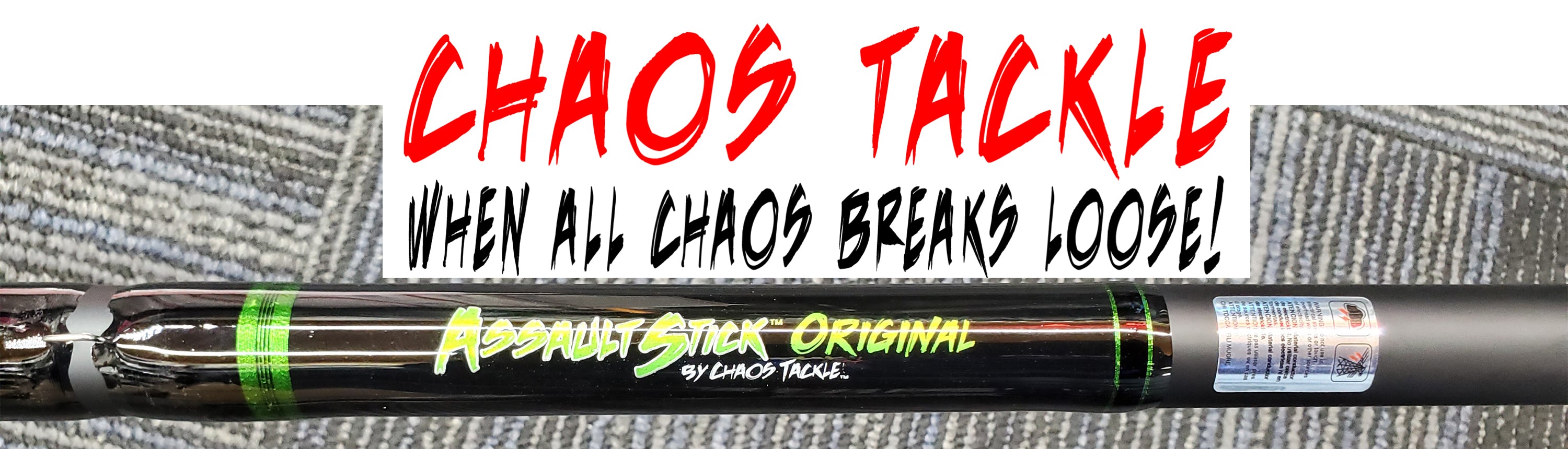 Chaos Tackle Assault Stick Original Trolling and Live Bait Rods (2 Piece) 10' (2 Piece)
