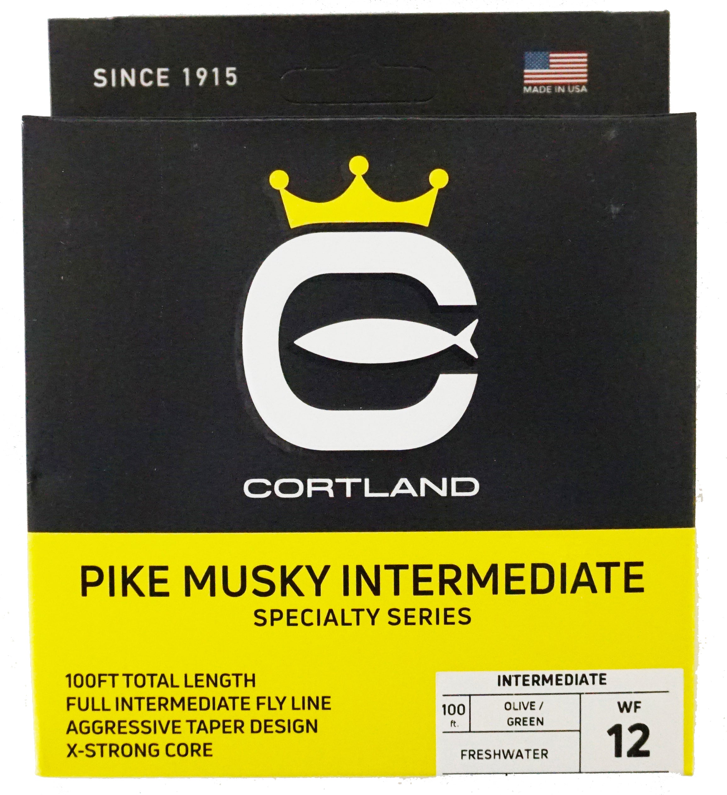 Cortland Pike/Musky Intermediate Fly Line - WF12I - Olive/Green