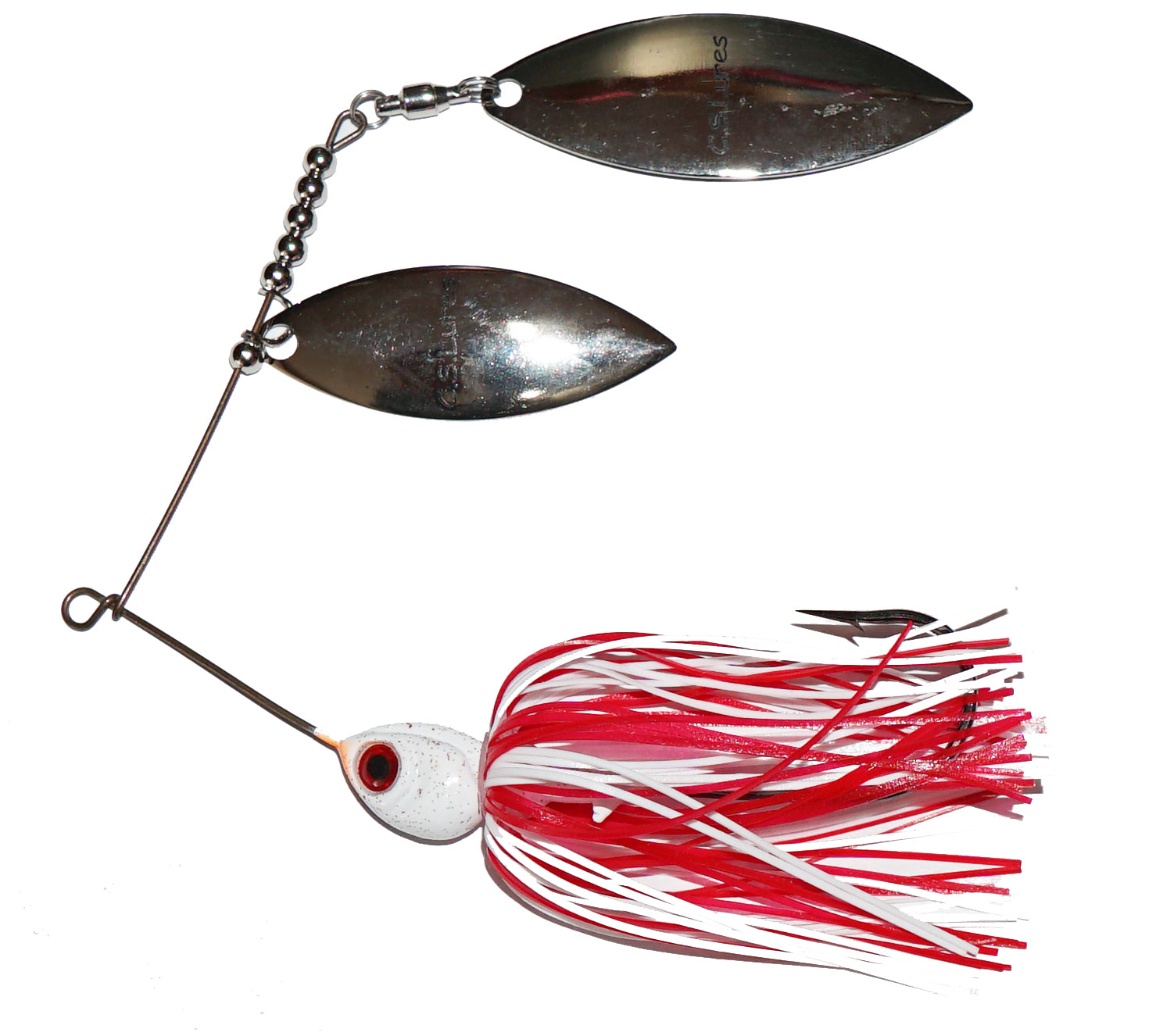 C.S. Lures 1/2 oz Spinnerbait Carolina Craw / Double Willow