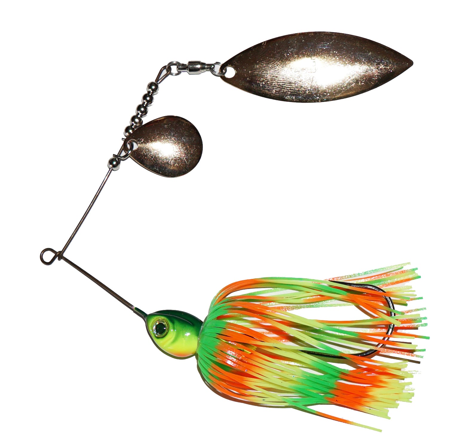 C.S. Lures 1/2 oz Spinnerbait Carolina Craw / Double Willow